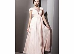 Modern Bateau Sleeveless Tencel Evening Dresses -