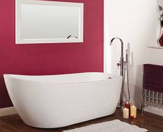 Modern Bathroom Luxury White Curved Design