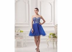 Modern Elegant Strapless Sweetheart Organza
