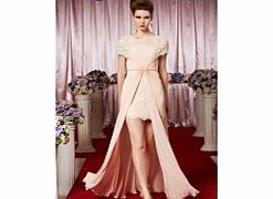 Modern Scoop Short Sleeve Sequins Evening