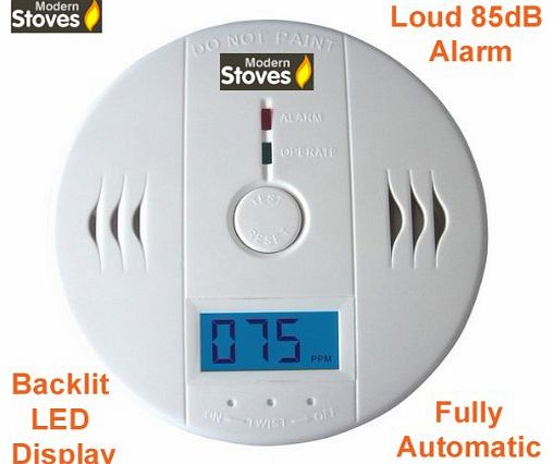 Modern Stoves Carbon Monoxide Alarm Monitor Detector with loud alarm