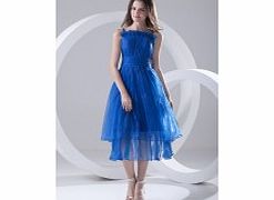Modern Straps Celebrity Dresses Wedding Party Blue