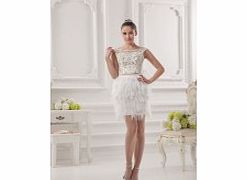 Modern Unique Bateau Satin Short/mini Cocktail