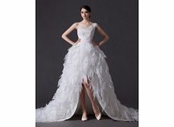 Modern Unique Elegant Organza Satin Wedding