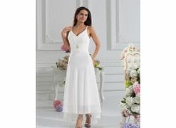 Modern Unique V-neck Straps Stretch satin