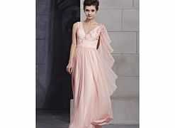 Modern V-neck Sleeveless Stretch satin Evening