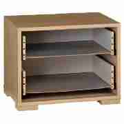 MODULAR 2 Drawer Bedside Chest Carcass, Oak