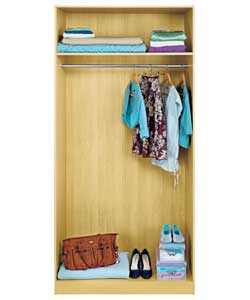 Double Wardrobe - Oak