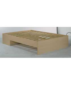 modular Maple Double Bed Frame Only