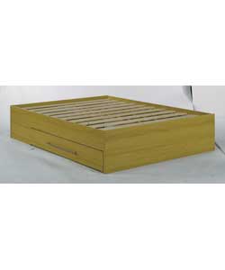 modular Oak Double Bed Frame Only