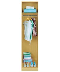Single Wardrobe - Oak