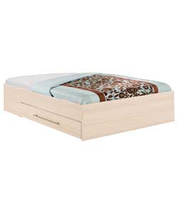 modular Storage Maple Double Bed with Firm Matt