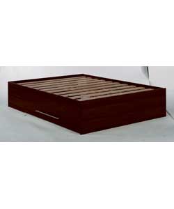 modular Storage Wenge Double Bed Frame Only