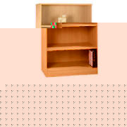 tall bookcase, beech effect