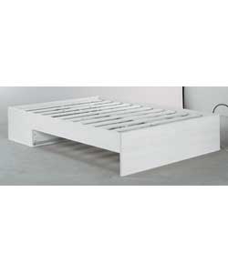 modular White Double Bed Frame Only