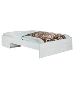 modular White Double Bed with Firm Matt