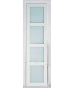 modular White Shaker Glass Door
