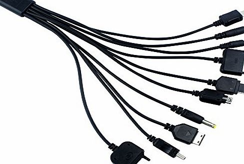 TM) 10 in 1 Universal PVC USB Charger Cable Adapter for iPod iPhone Camera Nokia HTC LG Samsung With MOGOI Accessory