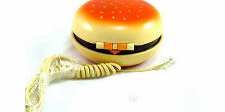 MOGOI TM) Lovely Hamburger Phone / Cheeseburger Phone / Burger Shape Telephone In JUNO With MOGOI Accessory Wire Winder