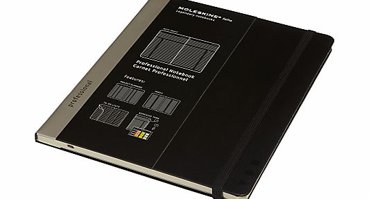 Moleskine Professional Extra Large Notebook, Black
