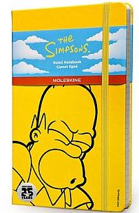 Moleskine The Simpsons Limited Edition Hard Yellow Ruled Large Notebook (2014)