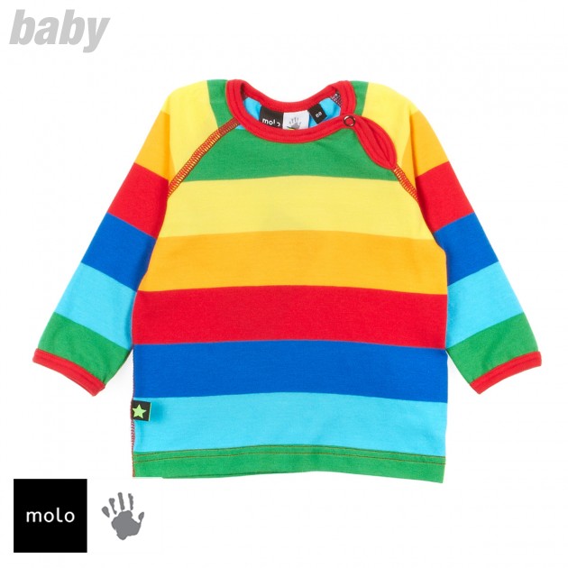 Molo Boys Molo Rob Long Sleeve T-Shirt - Rainbow