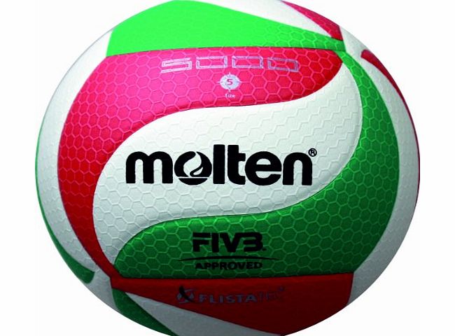 Molten Volleyball - 5, White/Green/Red