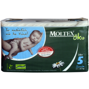 moltex Eco Disposable Junior Nappies x 36