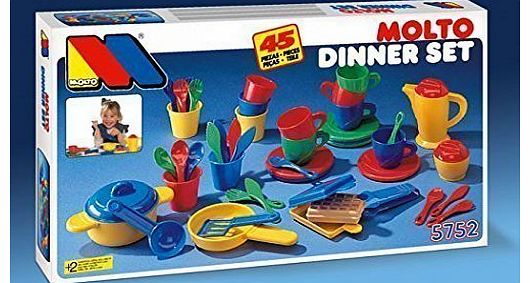 Childrens Kids Tea & Snacks 45pc Set Kitchen Accessories Role Play Toy
