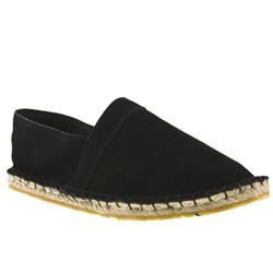 Male Espadrille Suede Upper Fashion Trainers in Black, Navy
