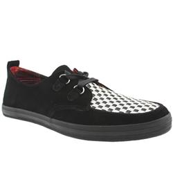 Male Roger Creeper Suede Upper Fashion Large Sizes in Black and White