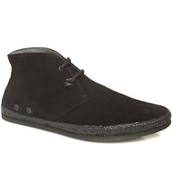 Male Terry Chukka Boot Suede Upper Alternative in Black