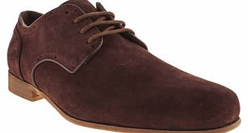 Momentum mens momentum dark brown brogue gibson shoes