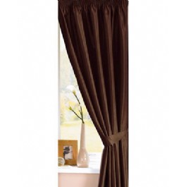 Monaco 3 Lined Faux Silk Curtains with Tiebacks