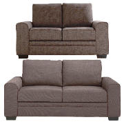 large & regular sofa, mocha