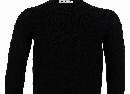 MONCLER Crew Neck Black Knit Jumper