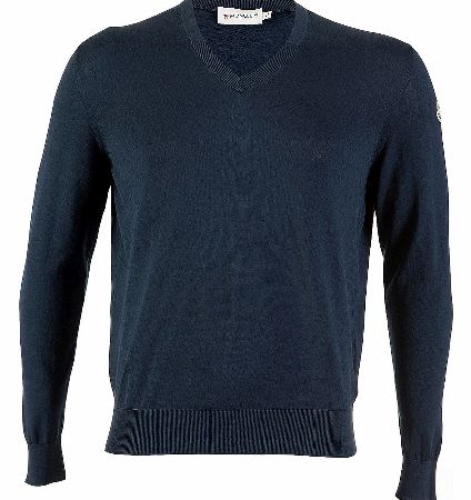 MONCLER Fine Gauge V-Neck Jumper
