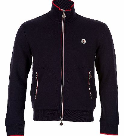 MONCLER Maglia Black Zip Up Sweatshirt Navy