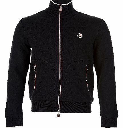 MONCLER Maglia Black Zip Up Sweatshirt