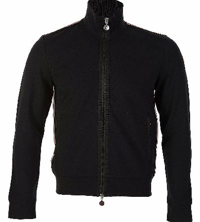 MONCLER Sports Jersey Zip Thru Black
