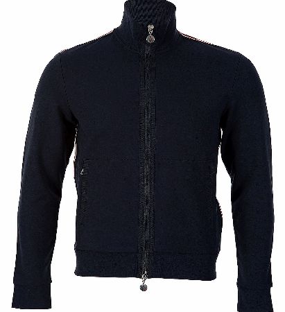 MONCLER Sports Jersey Zip Thru Navy