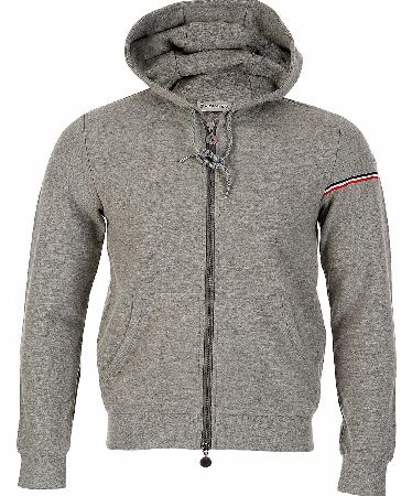 MONCLER Sports Maglia Hooded Top Grey