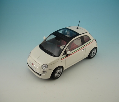 Mondo Fiat 500 White/Stripes