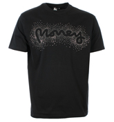 Money Anthracite T-Shirt with Diamonte Logo