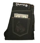Money Black Denim (Black Resin) Straight Leg