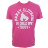 Money Clothing Money Vintage College T-Shirt (Shocking Pink)