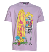 Money Dead Surfer Lilac T-Shirt