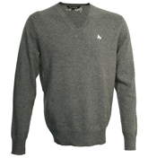 Money Grey V-Neck Sweater