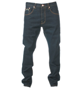 Money Outline Ape Raw Indigo Straight Leg Jeans