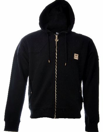 Money Pyramid Quilting Zip Hooded Top Phantom